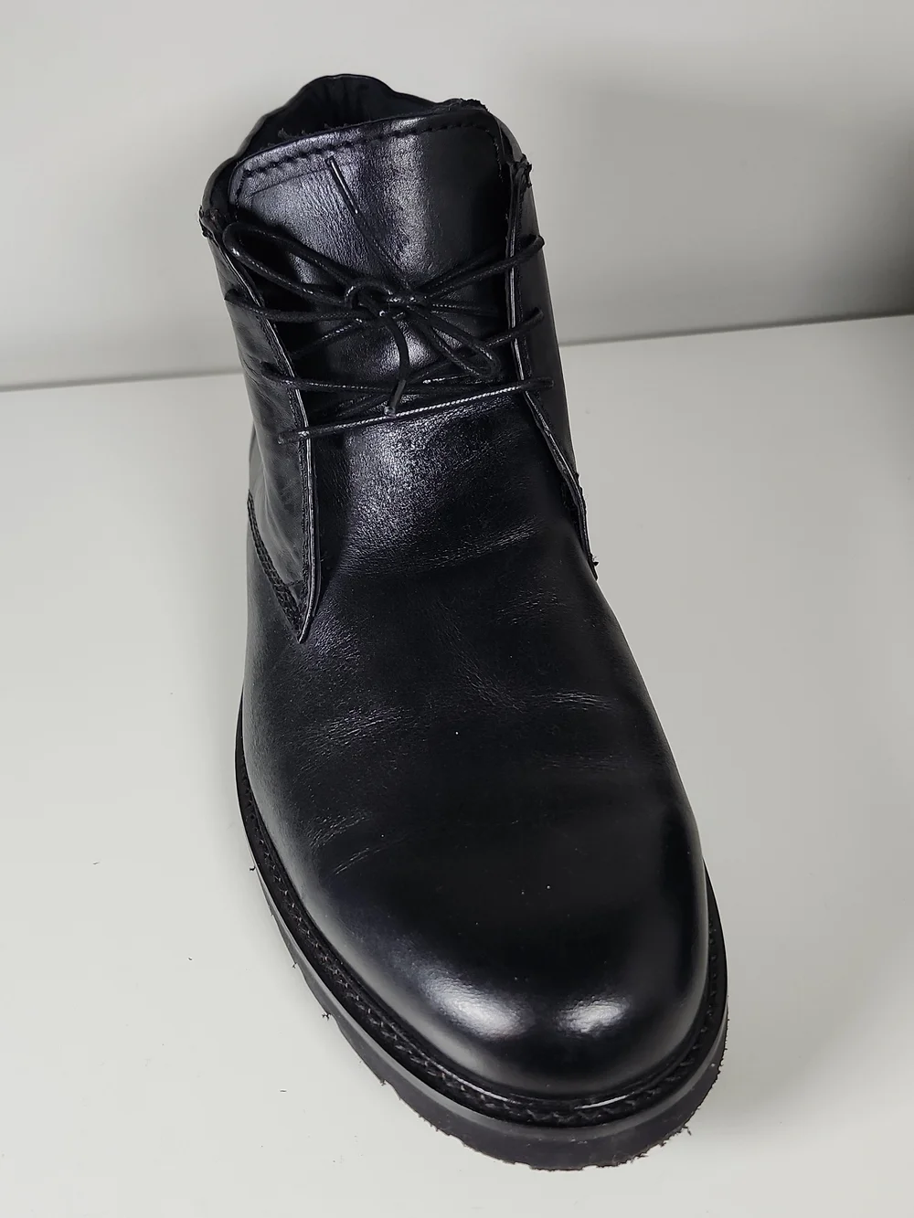 Bostonian Duralight Black Leather Chukka Boots - 11 1/2